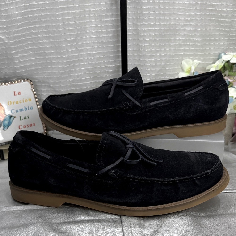 (H) Zara men's casual suede cowhide loafers, size 46/13 USA